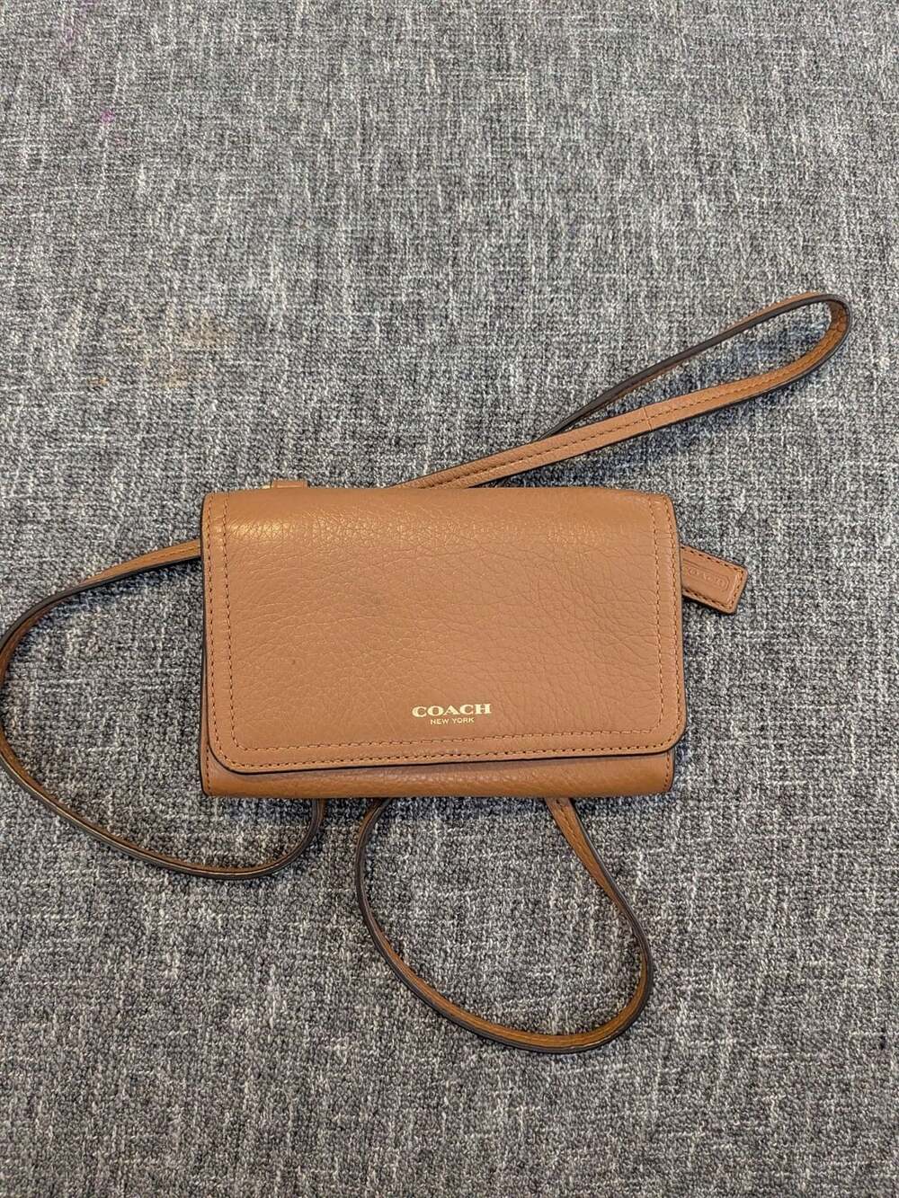 Coach Leather Crossbody Bag Brown